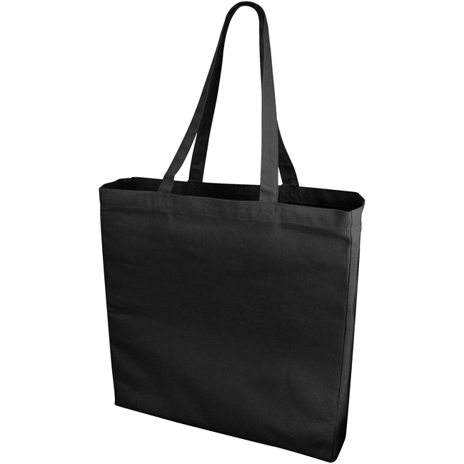 Solid Black - Front - Bullet Odessa Cotton Tote