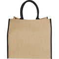 Natural-Solid Black - Back - Bullet The Large Jute Tote