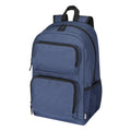 Heather Navy - Front - Avenue Graphite Deluxe 15.6in Laptop Backpack