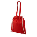 Red - Back - Bullet Eliza Cotton Drawstring Bag