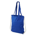 Royal Blue - Front - Bullet Eliza Cotton Drawstring Bag