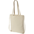 Natural - Front - Bullet Eliza Cotton Drawstring Bag