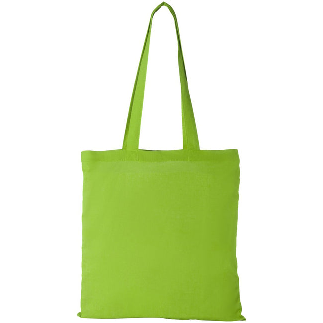 Lime Green - Back - Bullet Peru Cotton Tote