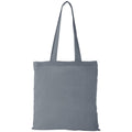 Grey - Back - Bullet Peru Cotton Tote