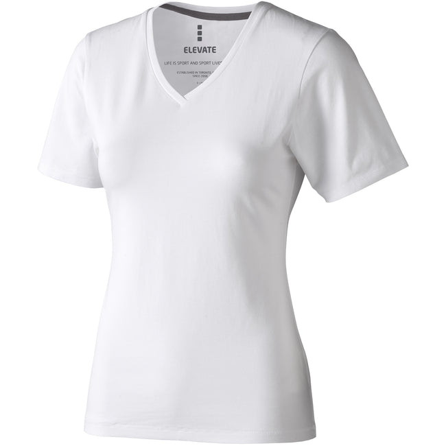 White - Front - Elevate Womens-Ladies Kawartha Short Sleeve T-Shirt