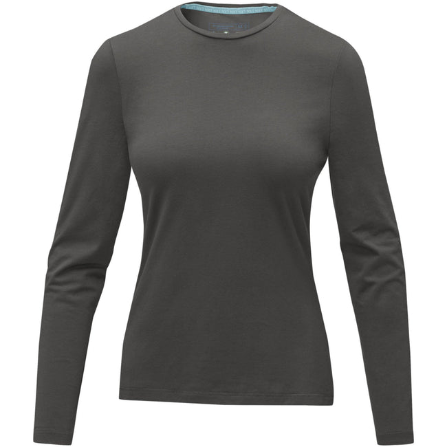 Storm Grey - Front - Elevate Womens-Ladies Ponoka Long Sleeve T-Shirt
