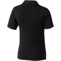 Solid Black - Back - Elevate Calgary Short Sleeve Ladies Polo