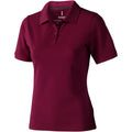 Burgundy - Front - Elevate Calgary Short Sleeve Ladies Polo