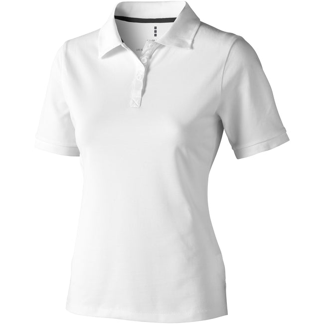 White - Front - Elevate Calgary Short Sleeve Ladies Polo