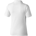 White - Back - Elevate Calgary Short Sleeve Ladies Polo