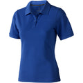 Blue - Front - Elevate Calgary Short Sleeve Ladies Polo