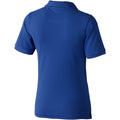 Blue - Back - Elevate Calgary Short Sleeve Ladies Polo