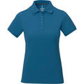Tech Blue - Front - Elevate Calgary Short Sleeve Ladies Polo