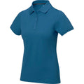 Tech Blue - Side - Elevate Calgary Short Sleeve Ladies Polo