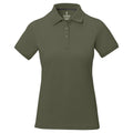 Light Forest Green - Front - Elevate Calgary Short Sleeve Ladies Polo
