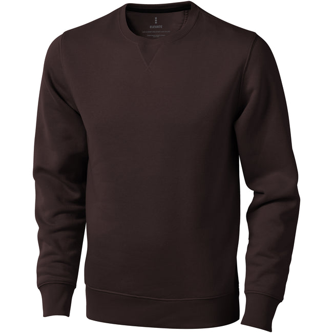 Navy - Side - Elevate Mens Surrey Crew Neck Sweater
