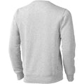 Grey Melange - Back - Elevate Mens Surrey Crew Neck Sweater