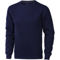 Grey Melange - Side - Elevate Mens Surrey Crew Neck Sweater