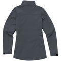 Storm Grey - Back - Elevate Womens-Ladies Maxson Softshell Jacket