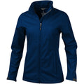 Navy - Front - Elevate Womens-Ladies Maxson Softshell Jacket