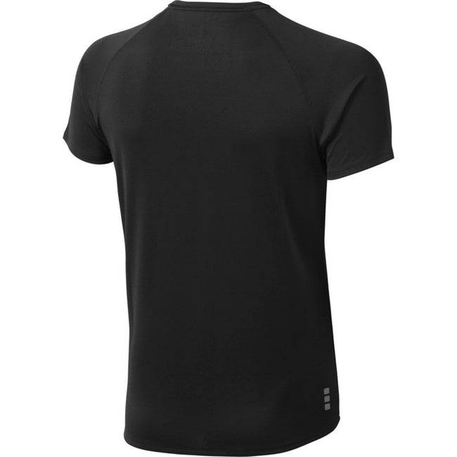 Solid Black - Back - Elevate Mens Niagara Short Sleeve T-Shirt