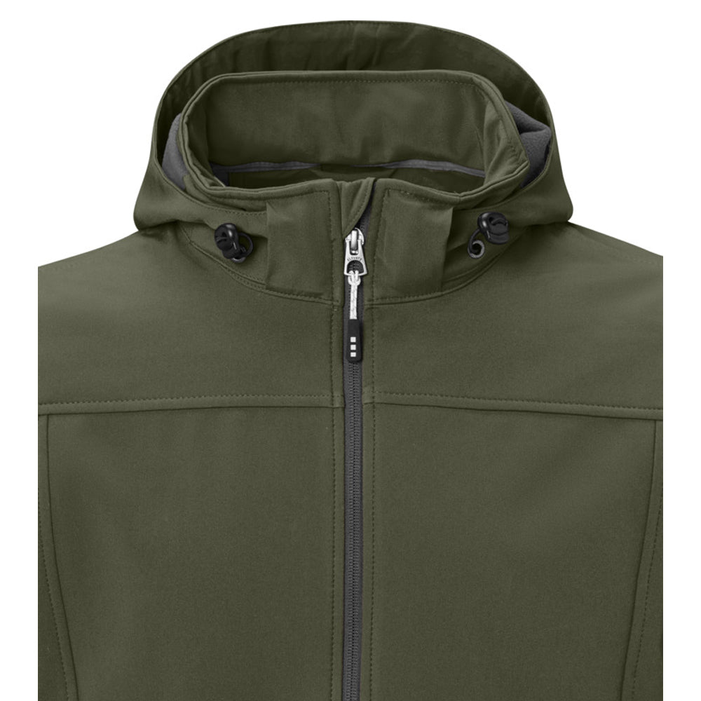 Forest Green - Lifestyle - Elevate Mens Langley Softshell Jacket