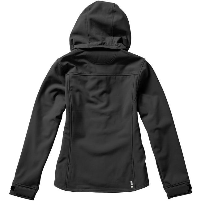 Anthracite - Back - Elevate Womens-Ladies Langley Softshell Jacket