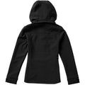 Solid Black - Back - Elevate Womens-Ladies Langley Softshell Jacket