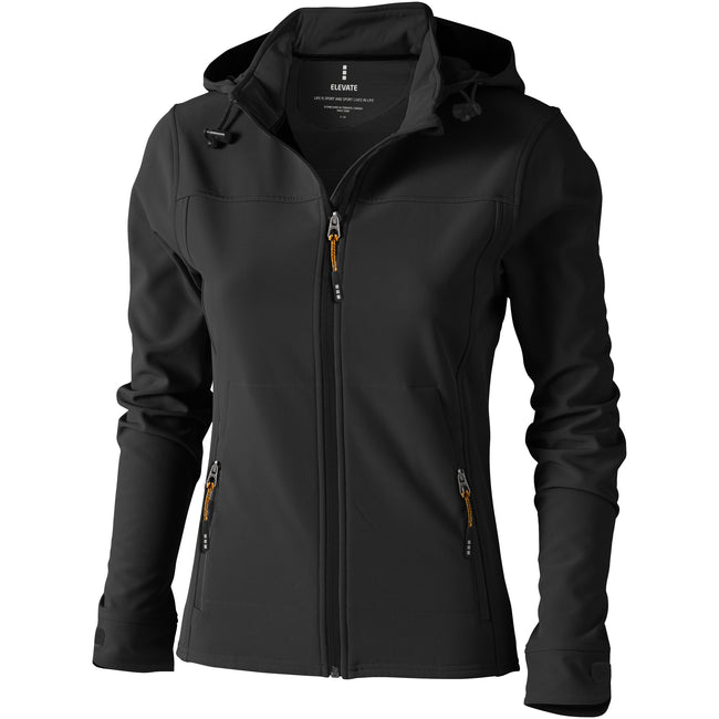 Anthracite - Front - Elevate Womens-Ladies Langley Softshell Jacket