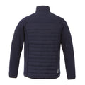 Navy - Back - Elevate Mens Banff Hybrid Insulated Jacket