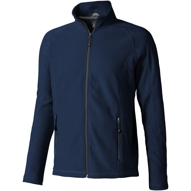 Navy - Front - Elevate Mens Rixford Full Zip Polyfleece