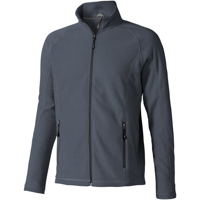 Storm Grey - Front - Elevate Mens Rixford Full Zip Polyfleece