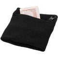 Solid Black - Back - Bullet Brisky Sweatband With Zipper