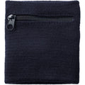 Solid Black - Side - Bullet Brisky Sweatband With Zipper