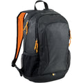 Solid Black-Orange - Back - Case Logic Ibira 15.6in Laptop-Tablet Backpack