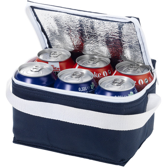 Navy - Front - Bullet Spectrum 6 Can Cooler Bag (Pack Of 2)