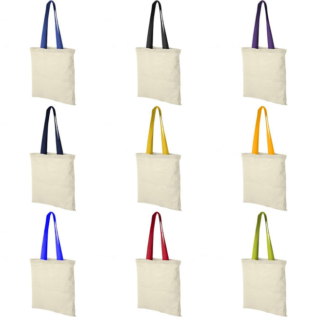 Natural-Navy - Side - Bullet Nevada Cotton Tote (Pack Of 2)