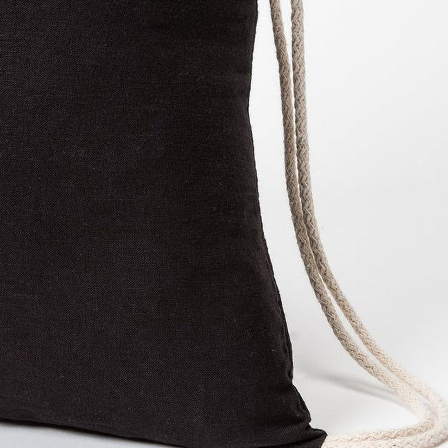 Solid Black - Lifestyle - Bullet Oregon Cotton Premium Rucksack (Pack Of 2)