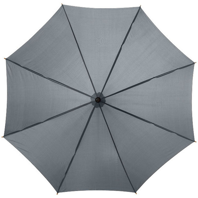 Grey - Front - Bullet 23in Kyle Automatic Classic Umbrella (Pack Of 2)