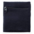 Navy - Back - Bullet Brisky Sweatband With Zipper (Pack of 2)