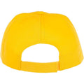 Yellow - Back - Bullet Childrens-Kids Feniks 5 Panel Cap