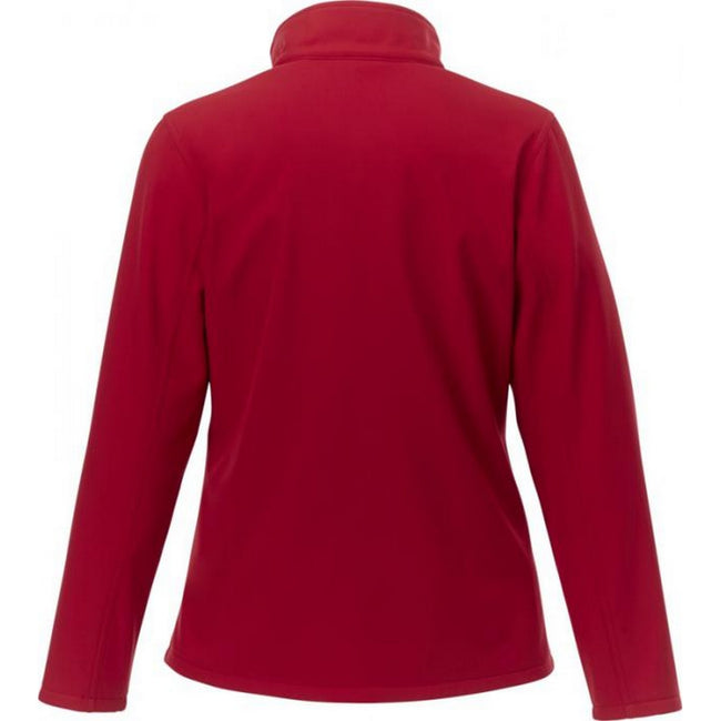 Red - Back - Elevate Orion Womens-Ladies Softshell Jacket