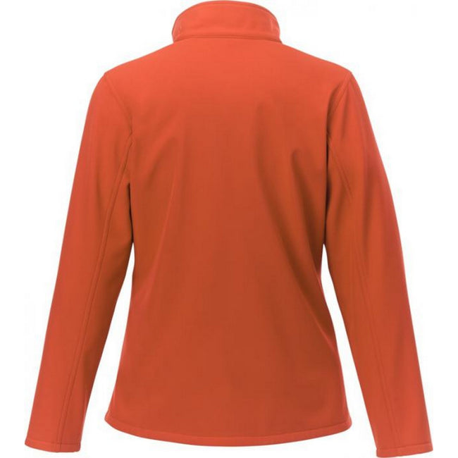 Orange - Back - Elevate Orion Womens-Ladies Softshell Jacket