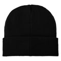 Solid Black - Back - Bullet Boreas Beanie With Patch