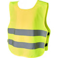 Neon Yellow - Front - Bullet Childrens-Kids Odile Safety Vest