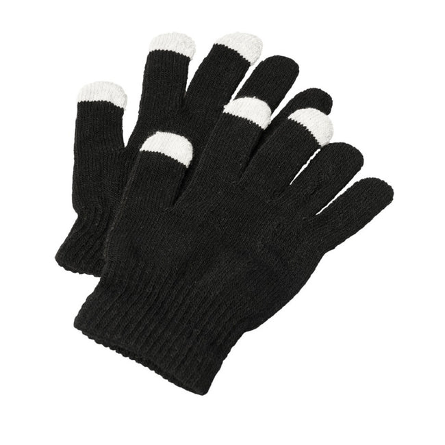 Solid Black - Back - Bullet Unisex Adults Billy Tactile Gloves