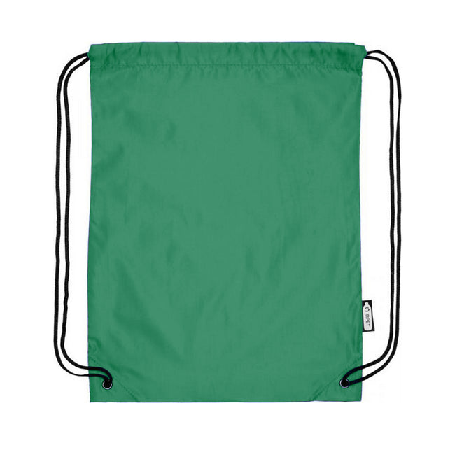 Green - Back - Bullet Oriole Recycled Drawstring Backpack