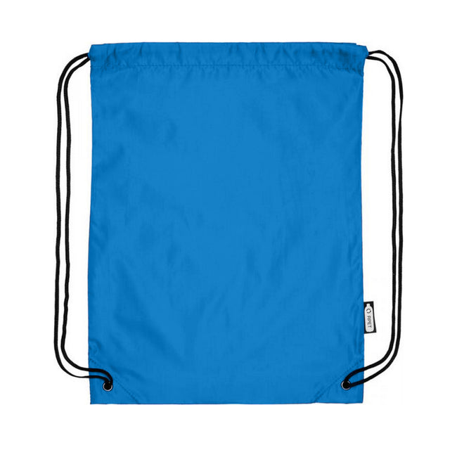 Process Blue - Back - Bullet Oriole Recycled Drawstring Backpack