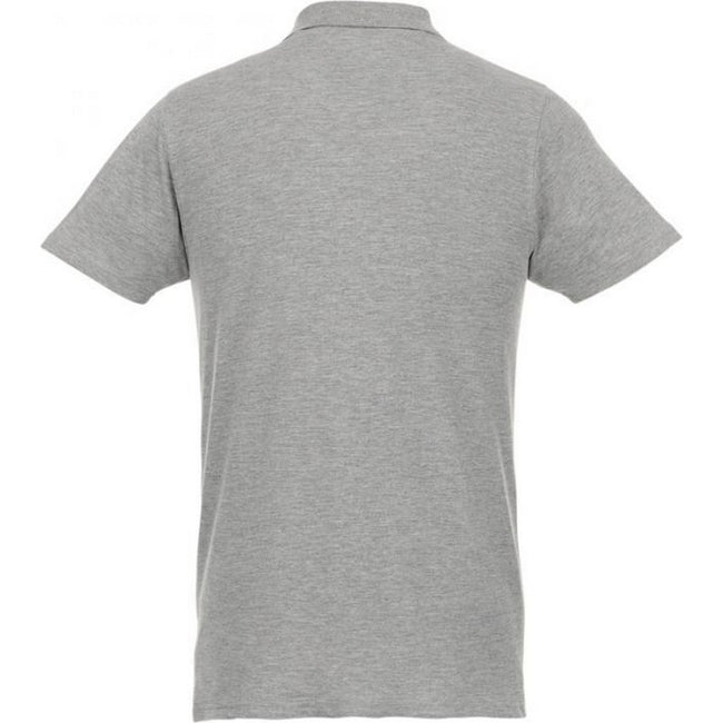 Heather Grey - Back - Elevate Mens Helios Short Sleeve Polo Shirt