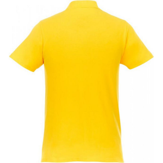 Yellow - Back - Elevate Mens Helios Short Sleeve Polo Shirt